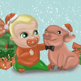 Новогодняя открытка 