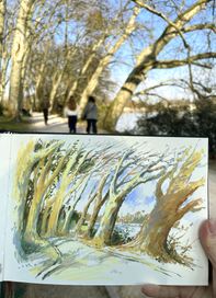 Пленэрные наброски в Лионе 