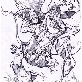 Золото скифов. Эскиз