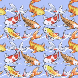 паттерн карпы кои