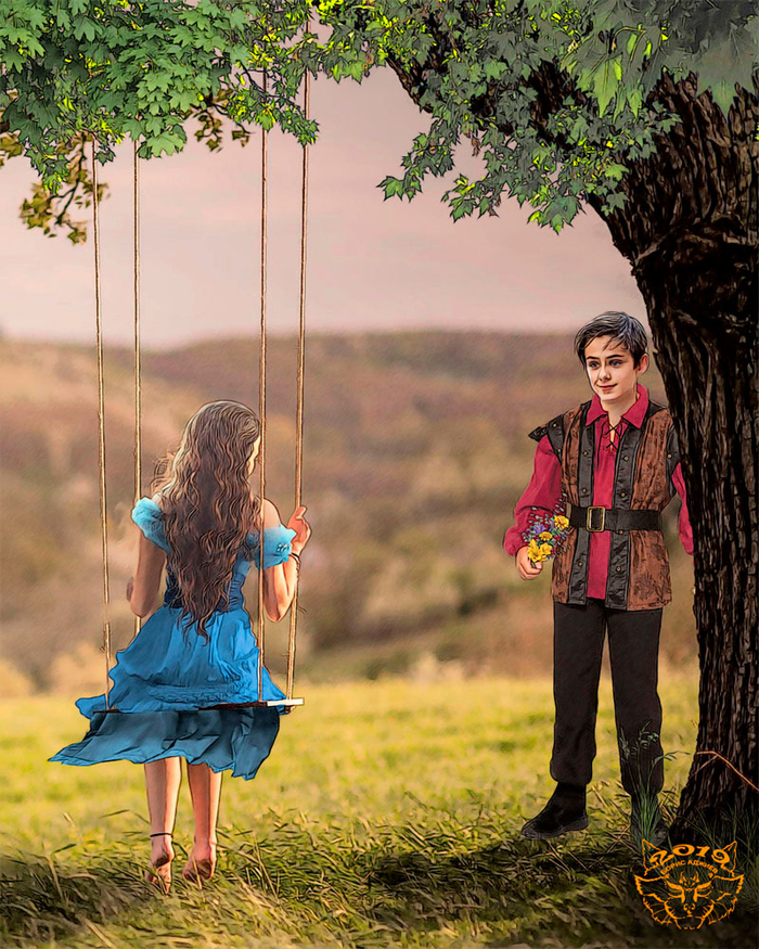 Старый рисунок к книге..