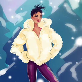 Fashion-иллюстрация для LOVE REPUBLIC