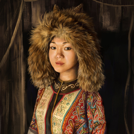 Портрет эвенкийской девушки (стадик)