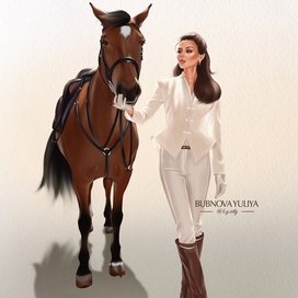 Девушка с лошадью