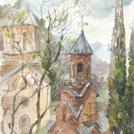 Тбилиси. гора Мтацминда