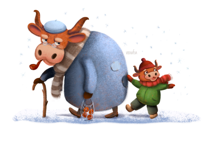 Дедушка с внуком