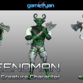 3D моделирование Greenmano Воин Характер