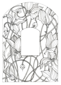 Оборочная иллюстрация " Цикломен"