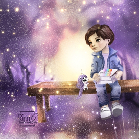 Иллюстрация к сказке про единорога