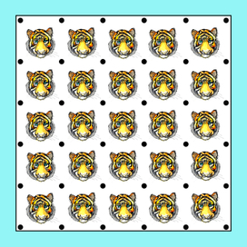 Принт тигры