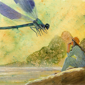 Девушка и стрекоза