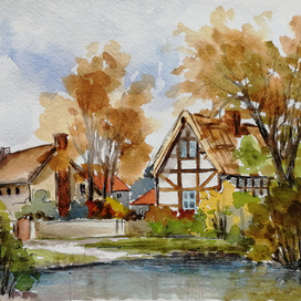 Дом у воды. Осень