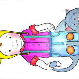 малыш и кот