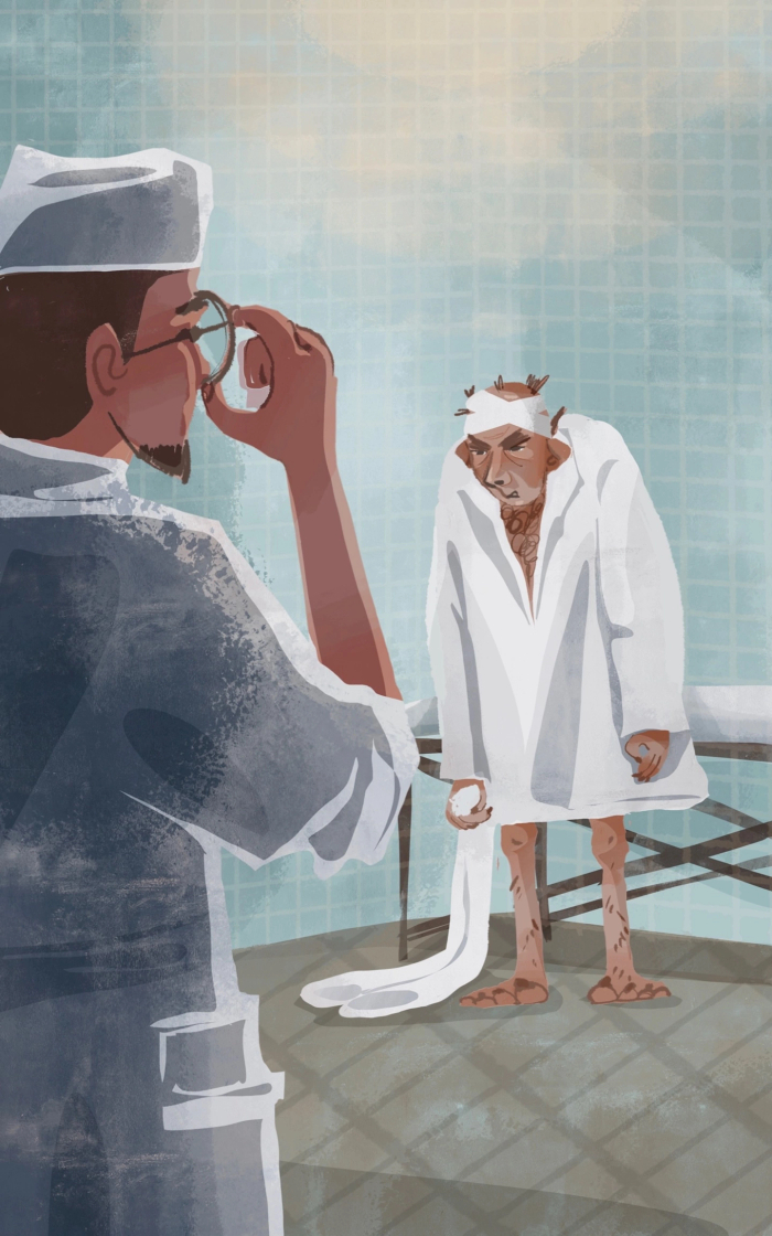 Иллюстрация к повести Булгакова "Собачье сердце"