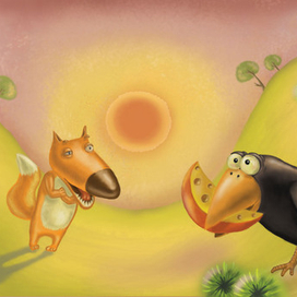 Ворона и лисица