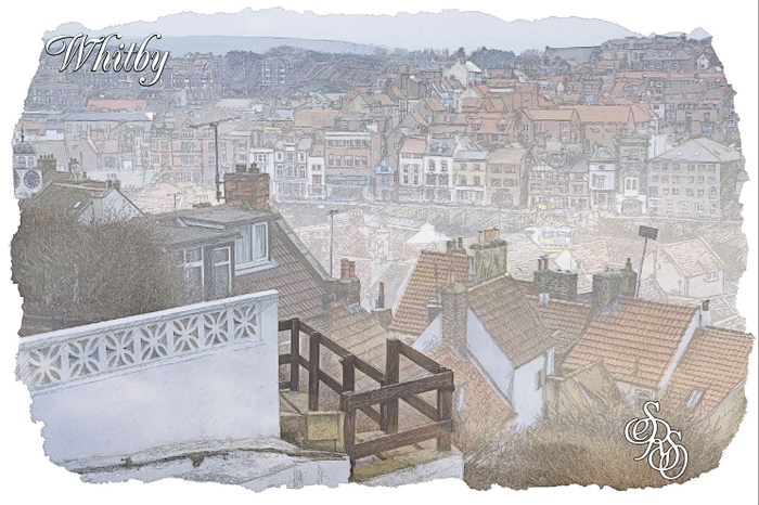 Lots of stone steps for scenic views. Third view