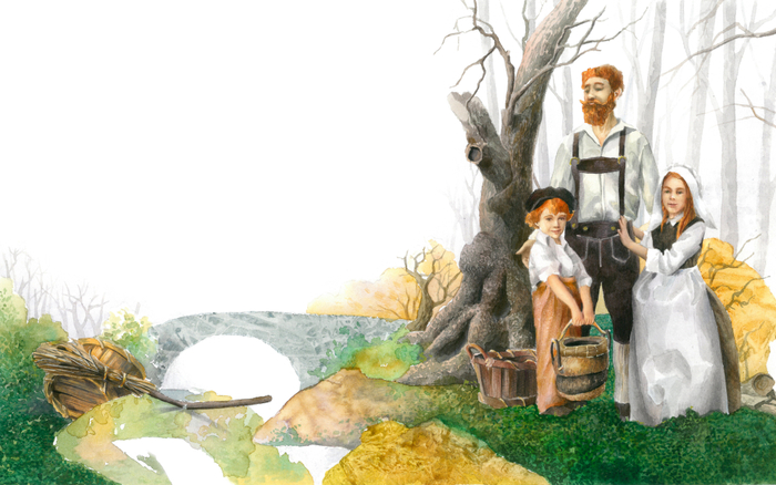  Иллюстрации для издательства "КАРО" к книге "Ганзель и Гретель"