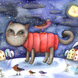 "Кошколуние" 🐱🌝