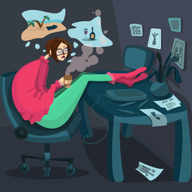 Уставший фрилансер