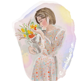 Весенняя девушка