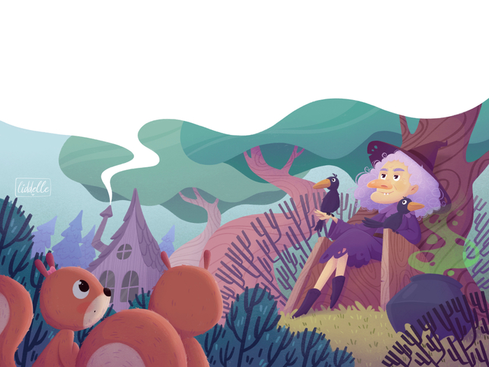 Белла и Борис. Легенда о героях леса. Иллюстрация к книге (3)