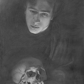 Автопортрет с черепом