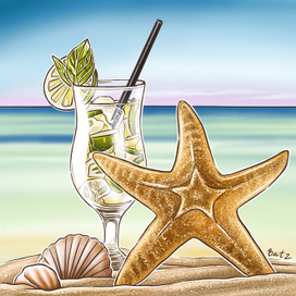 Мохито на пляже