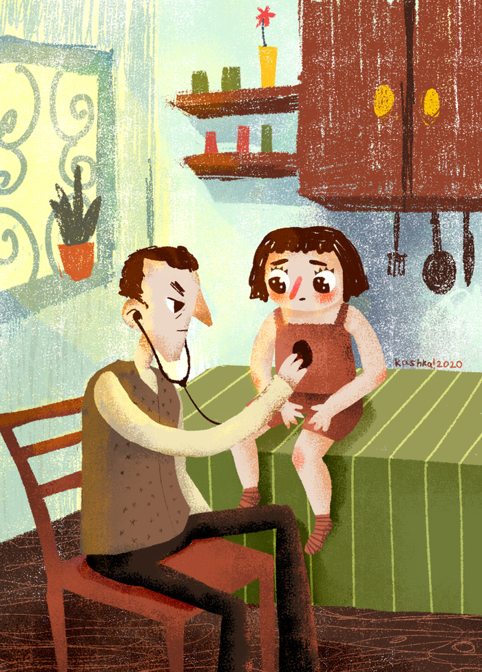 Иллюстрация к фильму "Амели"