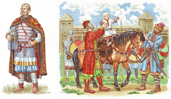 Князь. Обряд посажения княжича на коня.