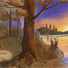 Рыжий закат.