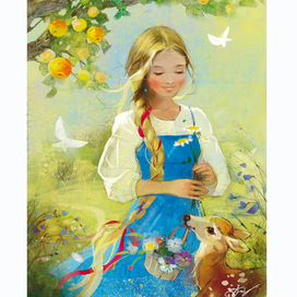 Август..время наливных яблочек, душистых трав и ярких цветов)