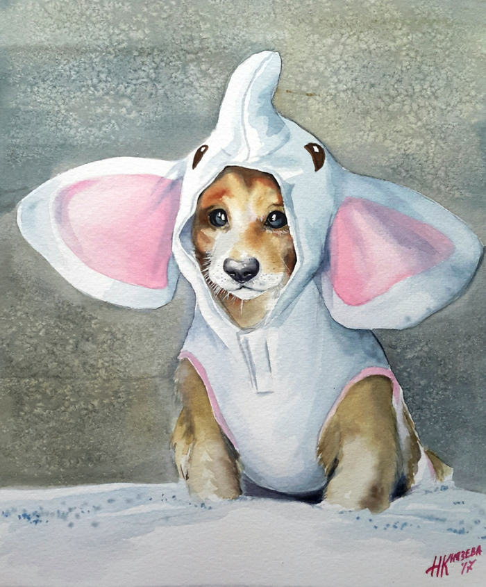 Дворняжка в подтяжках.