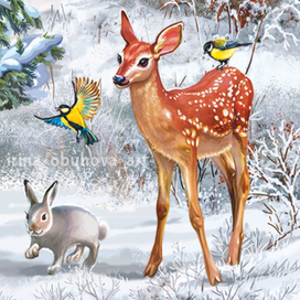 Оленёнок.Фрагмент.