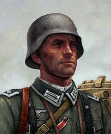 фрагмент работы разворота к разделу "Мотодивизии Вермахта 1935-1945 гг."