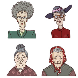 Лица: Женщины на пенсии