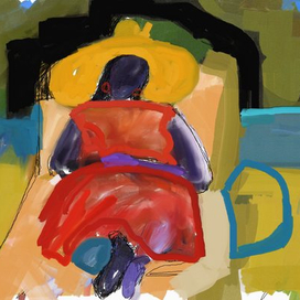 В желтой шляпе