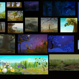 фоны для мультсериала "Зверюшки-добрюшки"