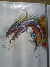 Эскиз к аэрографии