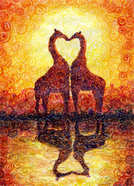 Влюблённые жирафы