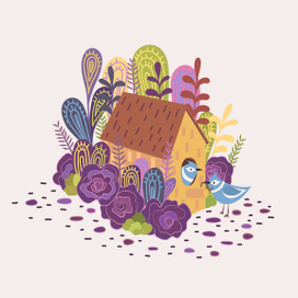 Декоративная милая композиция