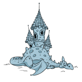 Дракон и замок