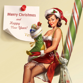Christmas Pinup 3