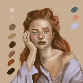 Портрет девушки из пинтереста