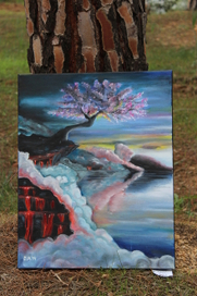  Вулкан Фудзи. Япония. 40 на 50 см.