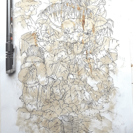 Встреча с оракулом..- рис. из пятна...