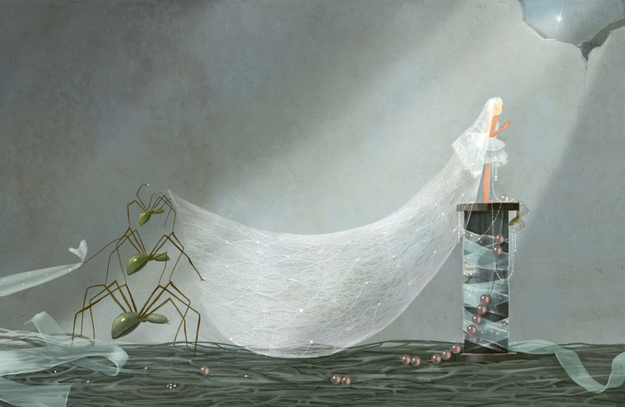 Дюймовочка и пауки