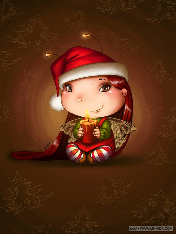 Фейка новогодних свечей