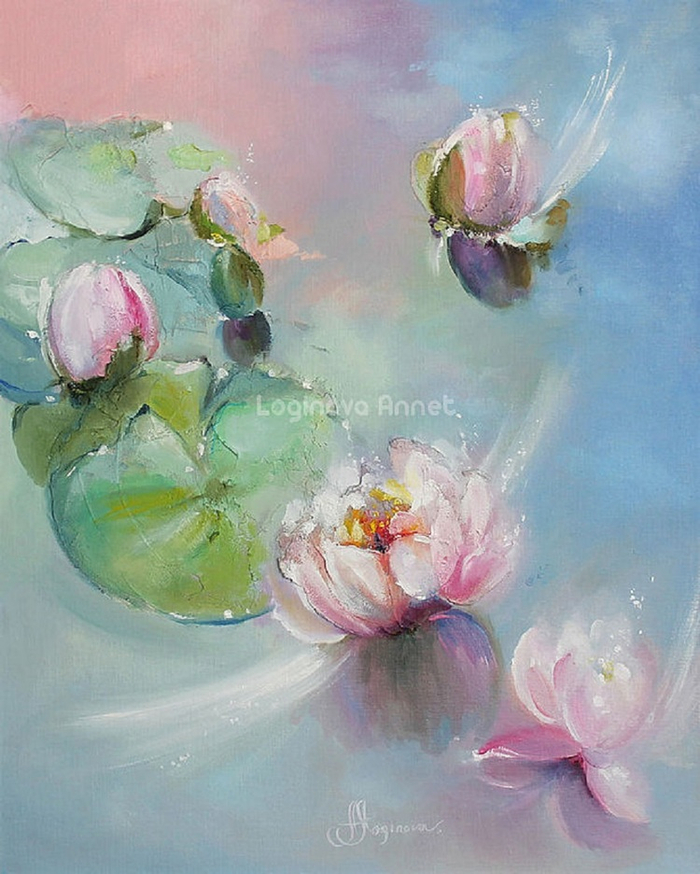 Рассвет над озером