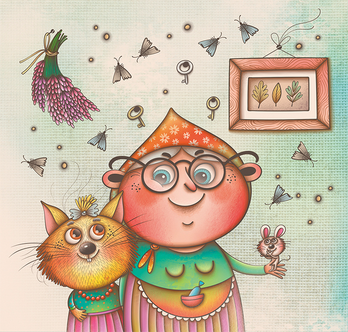 Муся с любимой бабусей