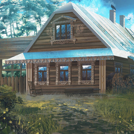 Домик (фон для визуальной новеллы)